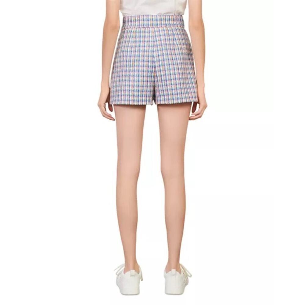 Maje Izam Tweed High Rise Shorts - Size 38 - Picture 2 of 6